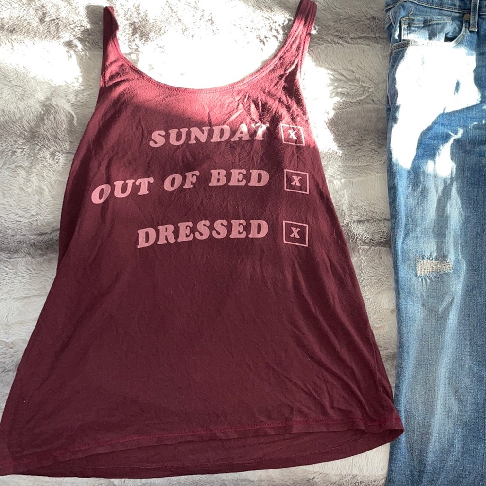 Medium worded tank top